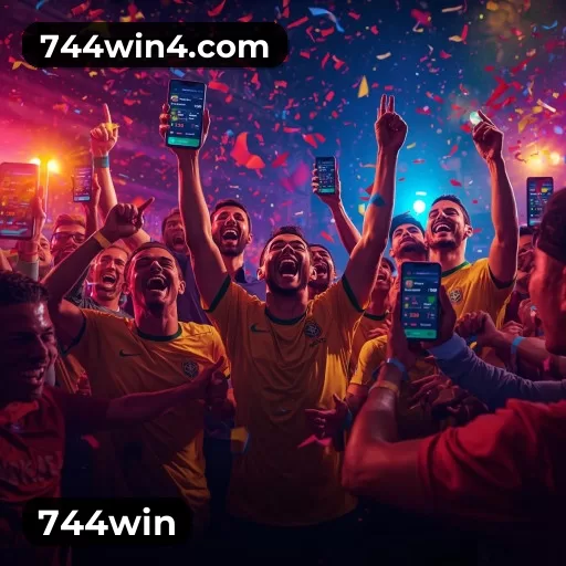 APP 744win para iOS e Android com 187 mil downloads